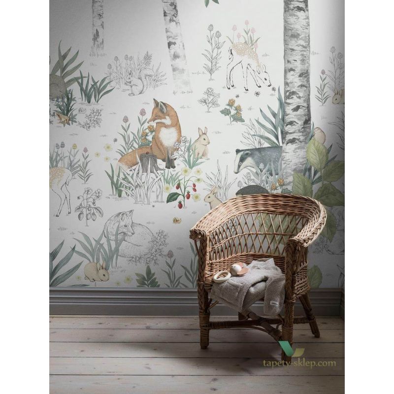 MURAL LEŚNE ZWIERZĘTA NEWBIE 7481 MAGIC FOREST MAGICZNY LAS