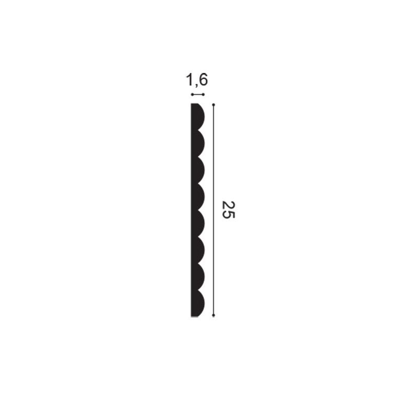 panel ścienny W110 przekrój