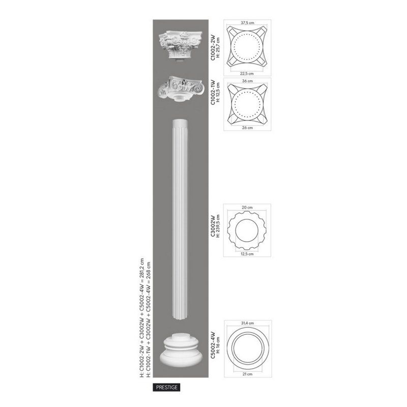 Baza kolumny C5002-4W
