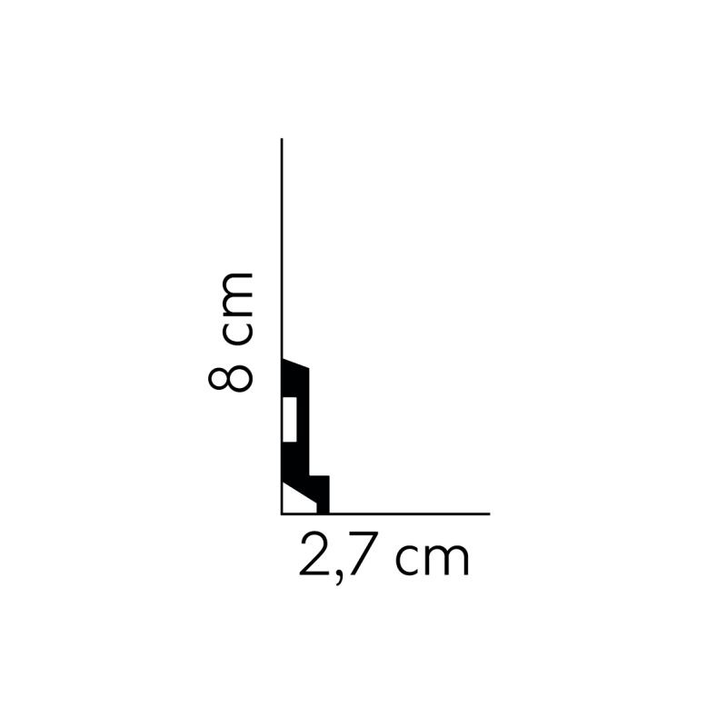 Listwa oświetleniowa MD024 Mardom Decor / 200 x 8 x 2,7 cm