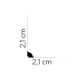 listwa przypodłogowa MD001 Mardom Decor / 200 x 2,1 x 2,1 cm