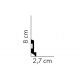 Listwa oświetleniowa MD024 Mardom Decor / 200 x 8 x 2,7 cm
