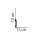 Listwa podłogowa Mardom Decor MD234 / 200 x 7,8 x 1,4 cm